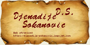 Đenadije Sokanović vizit kartica